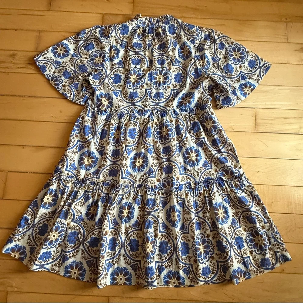 Tuckernuck Soleil Medallion Crawford Mini Dress Size: XS 100% Cotton - Picture 2 of 8